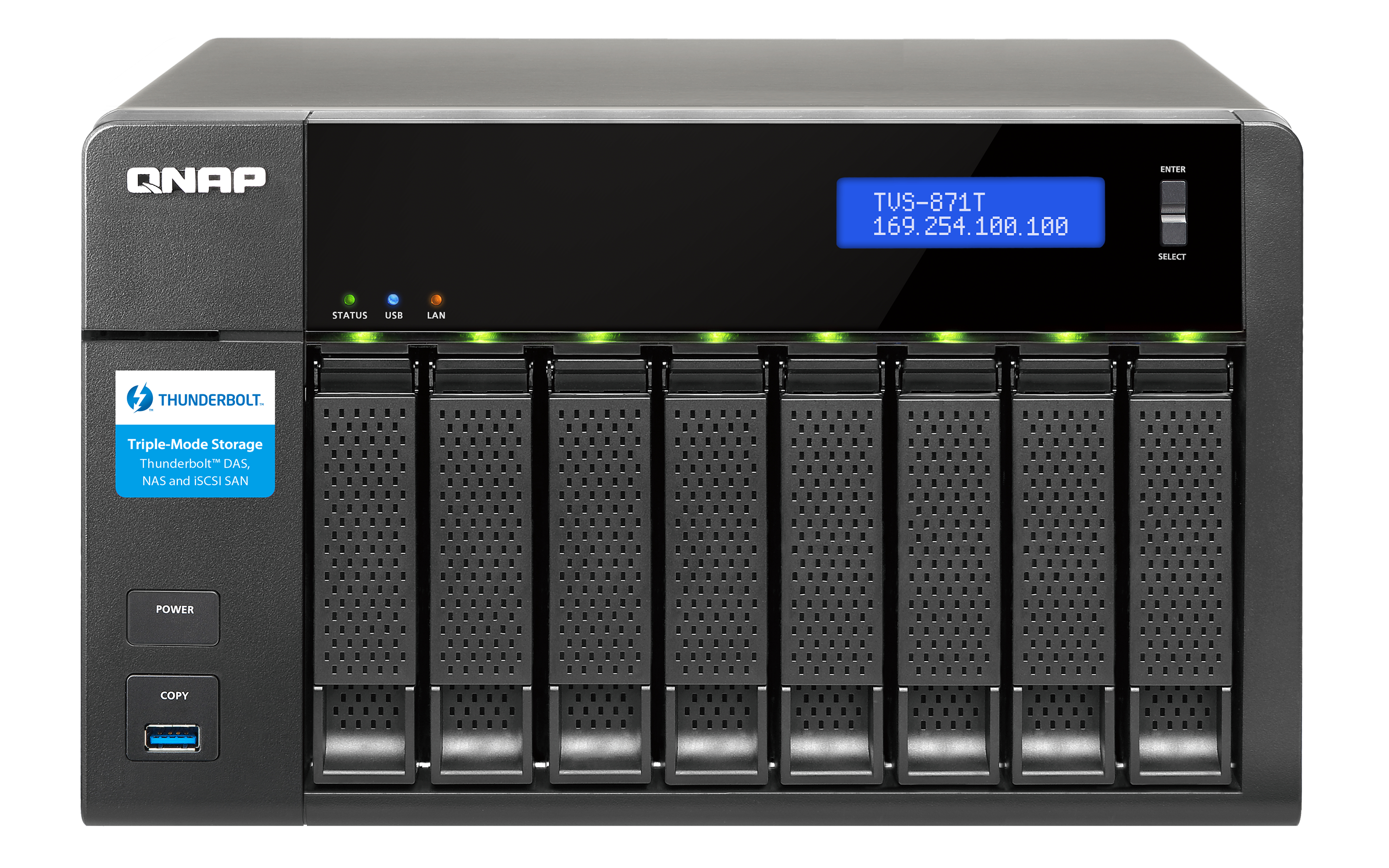 "TVS-871T-I7-16G/32TB-RED PRO" QNAP