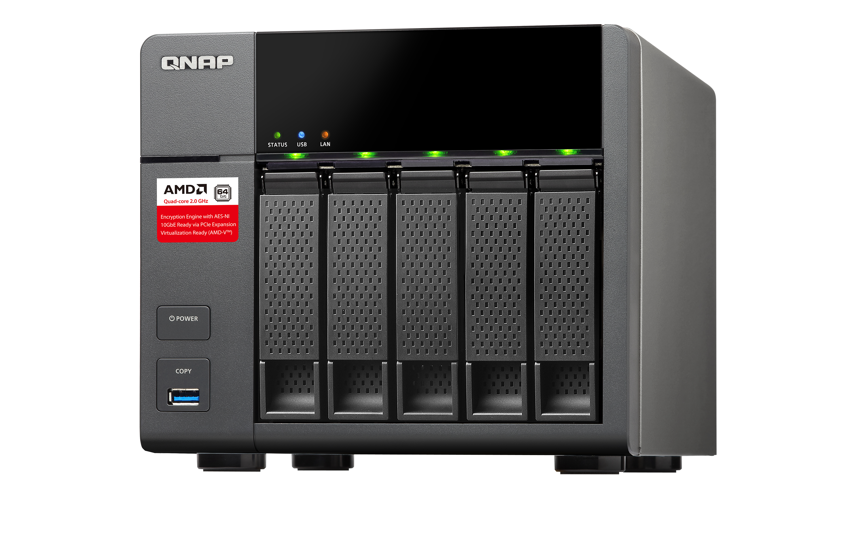 "TS-563-2G + 5X ST3000VN007" QNAP
