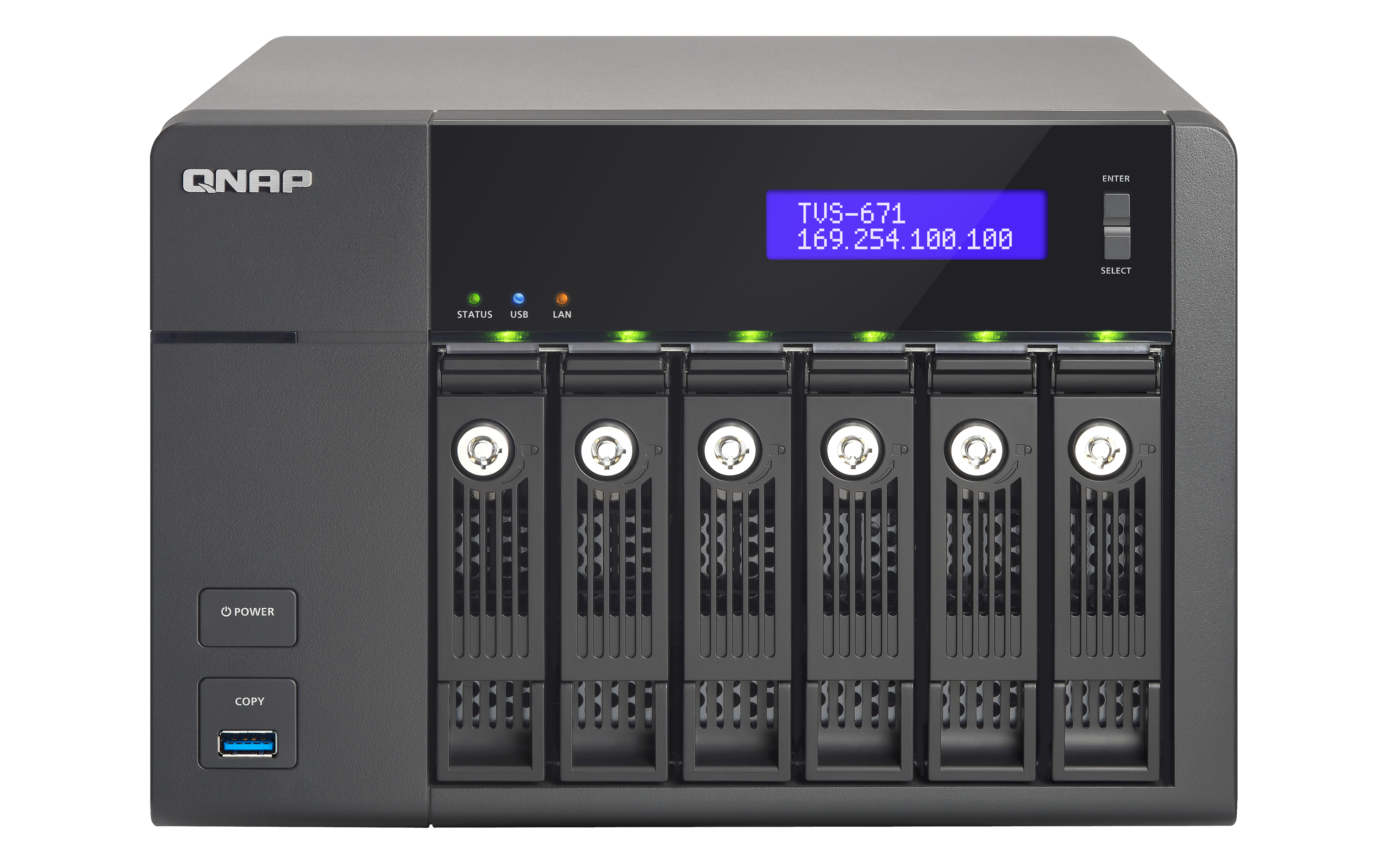 "TVS-671-I3-4G + 6X ST3000VN007" QNAP