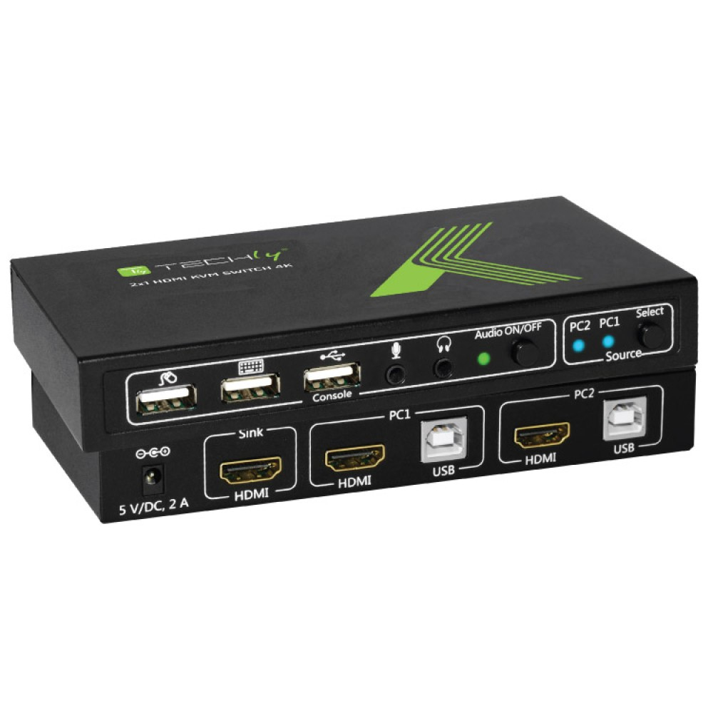 "IDATA KVM-HDMI2U" Techly