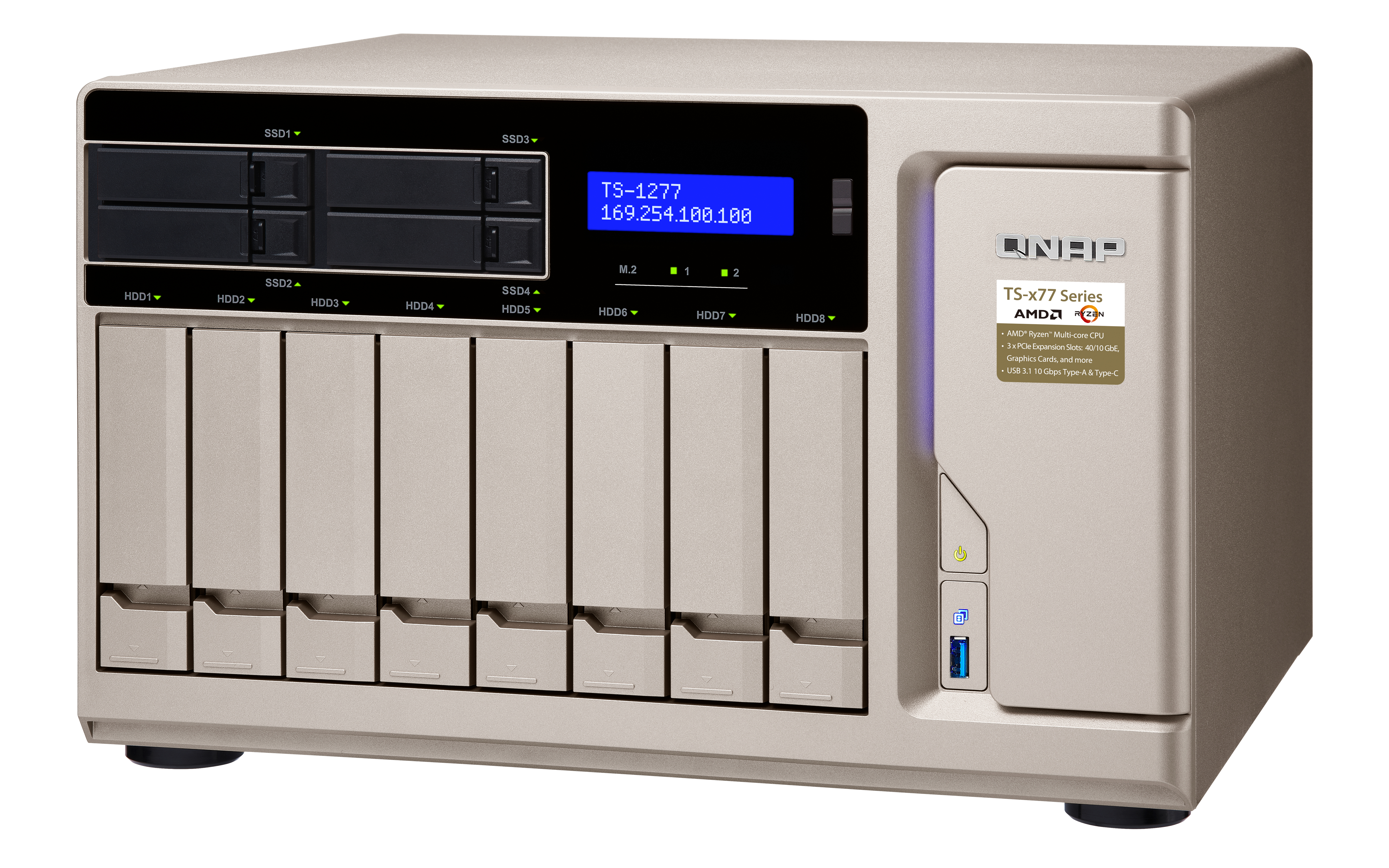 TS-1277-1600-8G+12TB-S-IWSRS QNAP