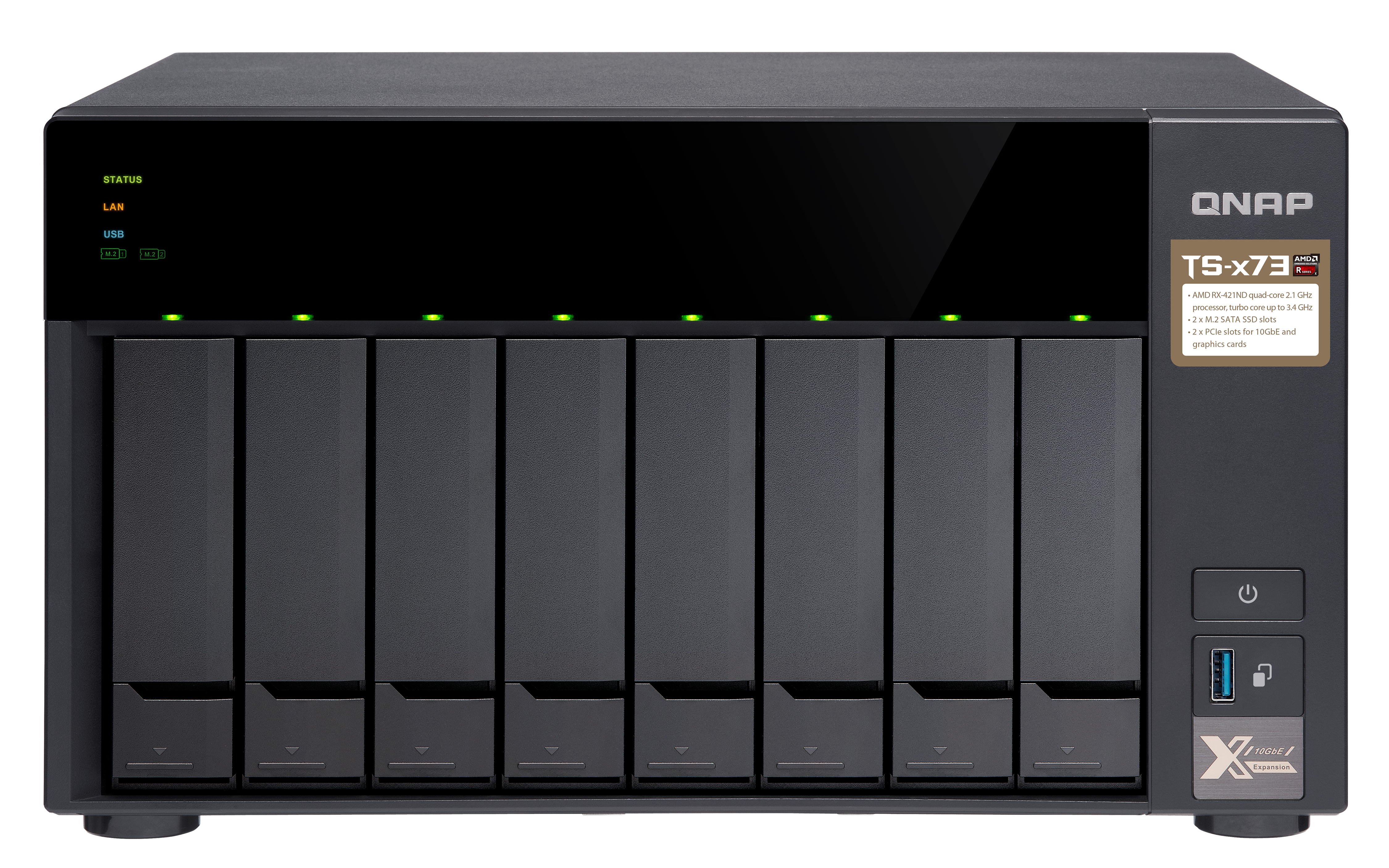 "TS-873-8G + 8X ST3000VN007" QNAP