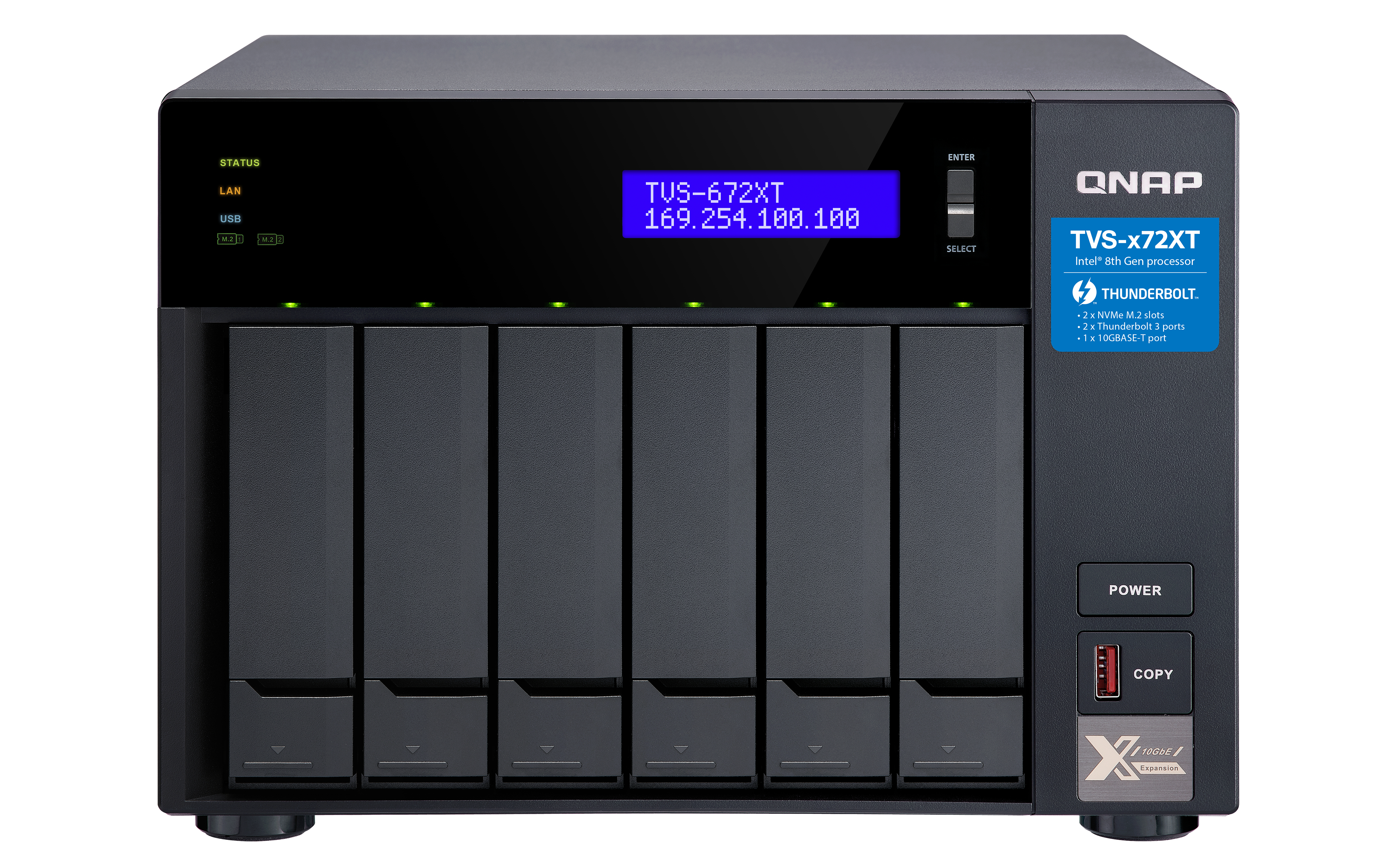 "K/TVS-672XT-I3 + 6X ST6000VN001" QNAP