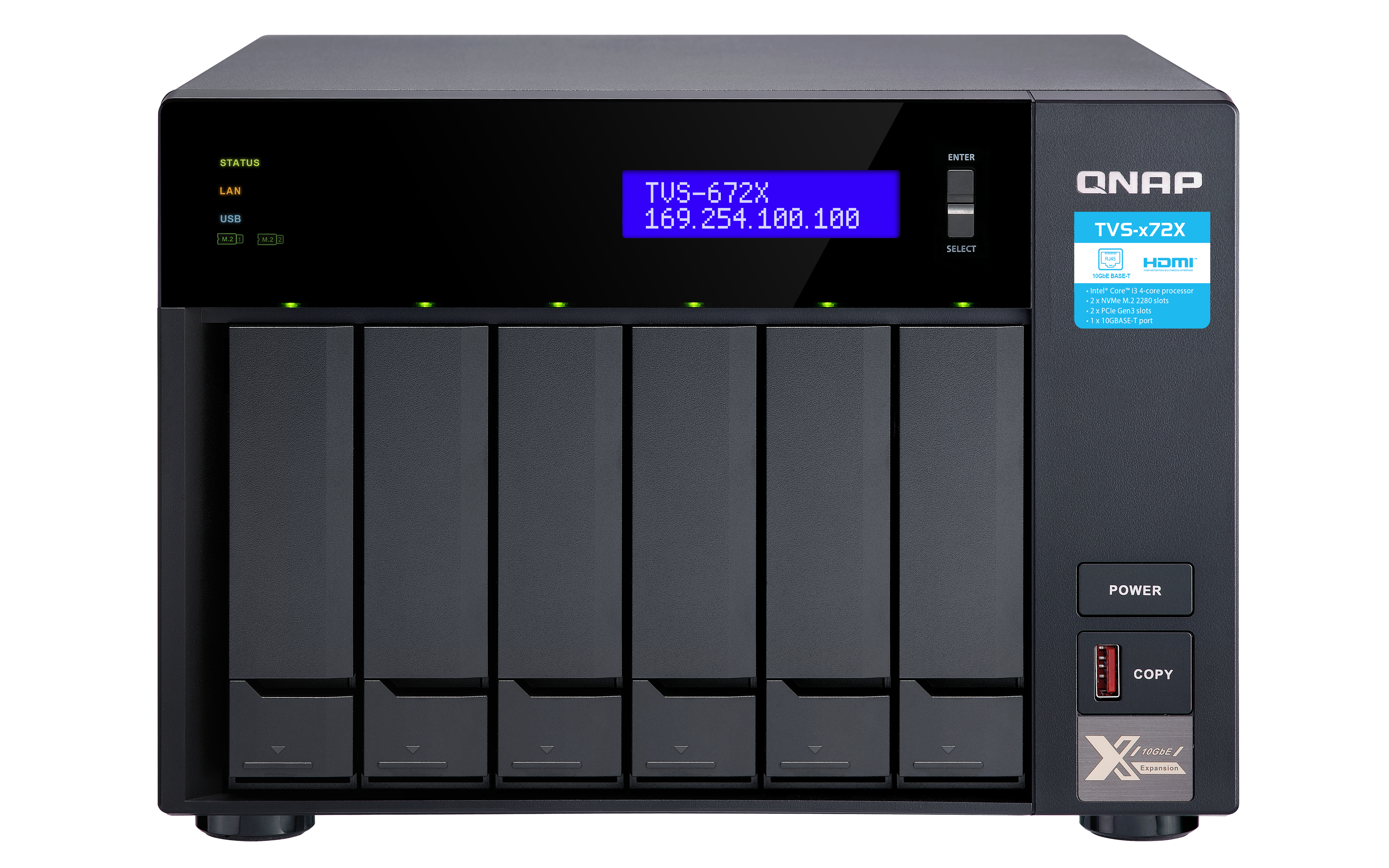 "K/TVS-672X-I3 + 6X ST6000VN001" QNAP