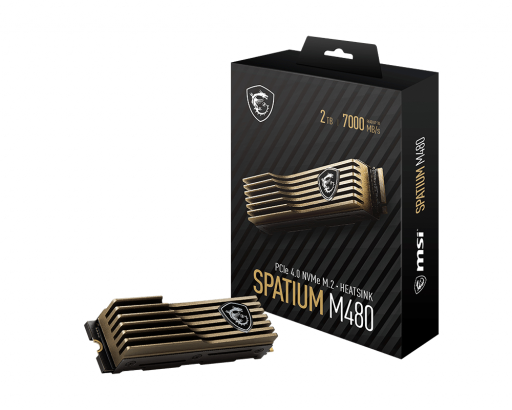 "SPATIUM M480 PCIE 4.0 NVME 2TB HS" MSI