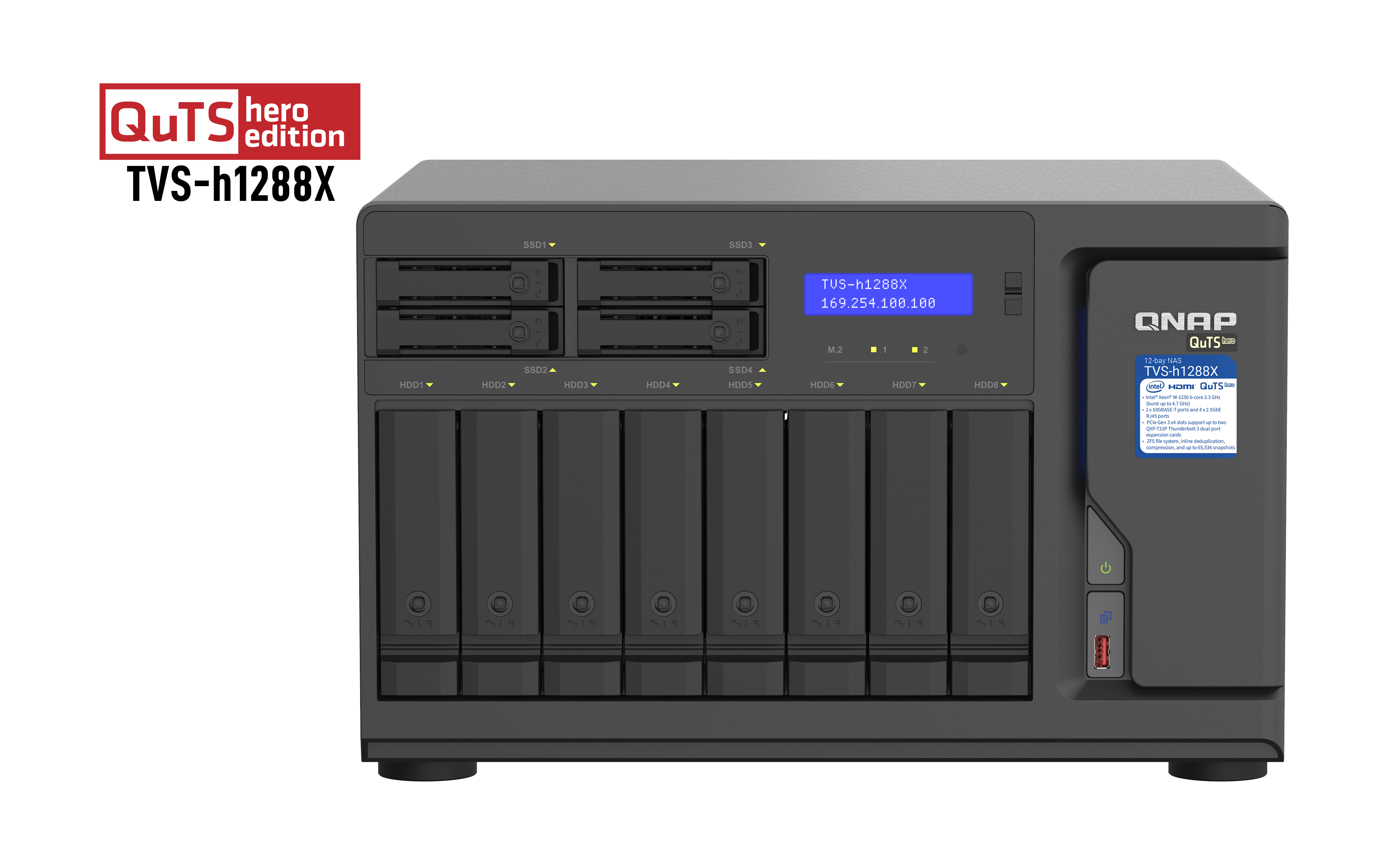 "TVS-H1288X-W1250-16G +12XST12000VN0008" QNAP