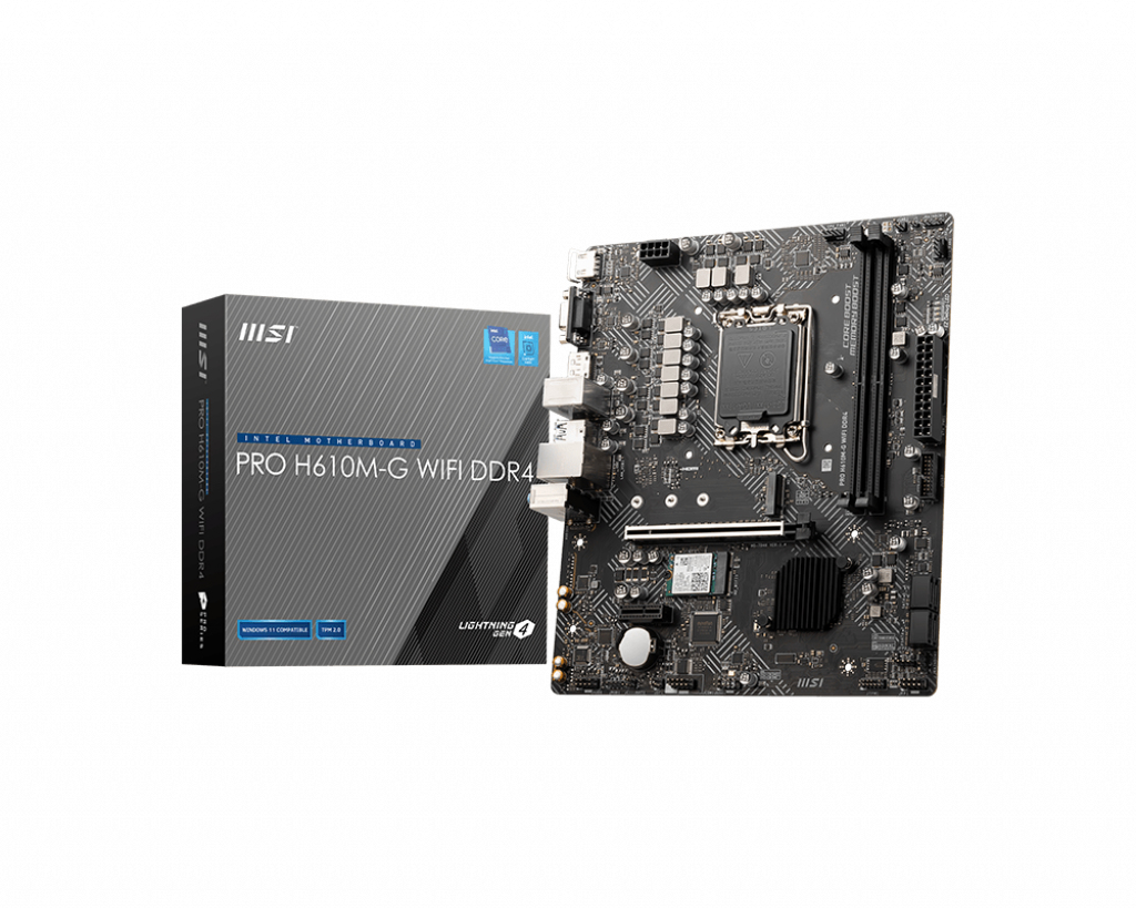"PRO H610M-G WIFI DDR4" MSI