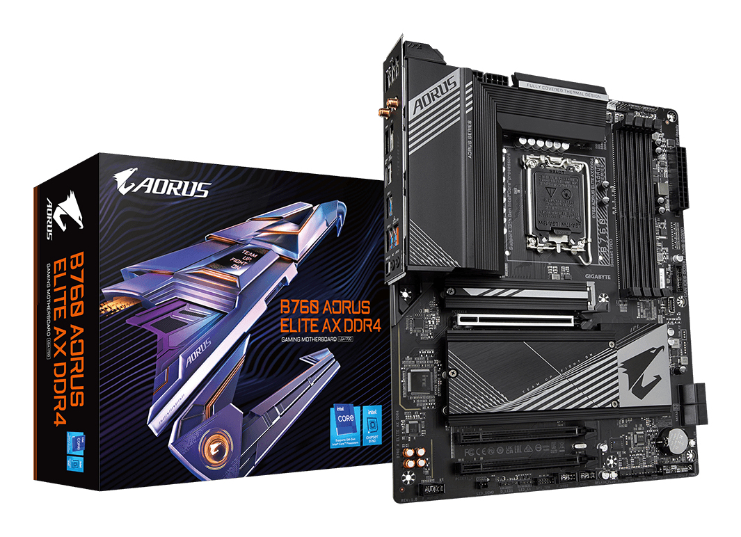 "B760 A ELITE AX DDR4" GIGABYTE