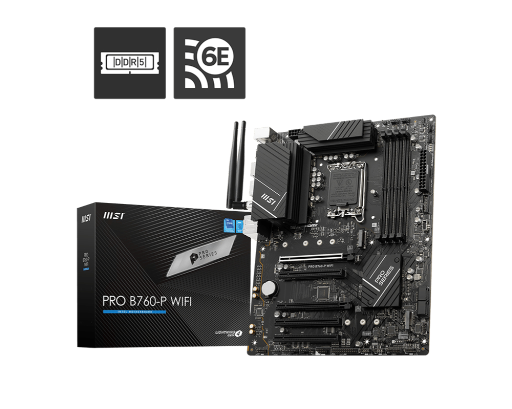 "PRO B760-P WIFI DDR5" MSI