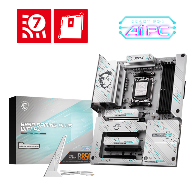 "B850 GAMING PLUS WIFI PZ" MSI