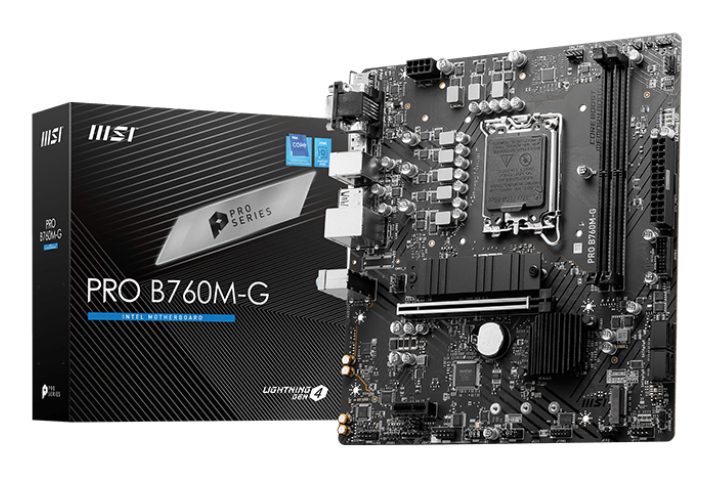 "MSI PRO B760M-G" MSI