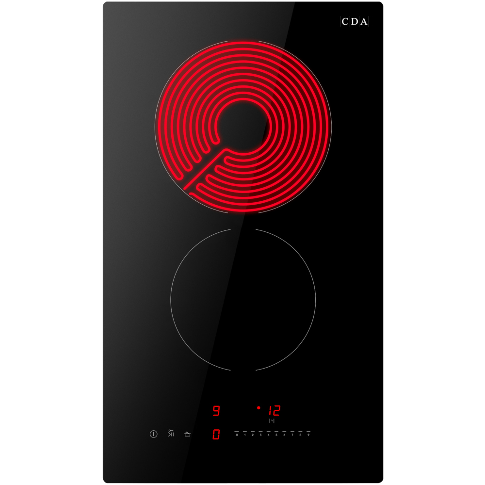 "HC315FR 30CM 2 ZONE DOMINO CERAMIC HOB WITH 15 MINUTE TIMER" CDA
